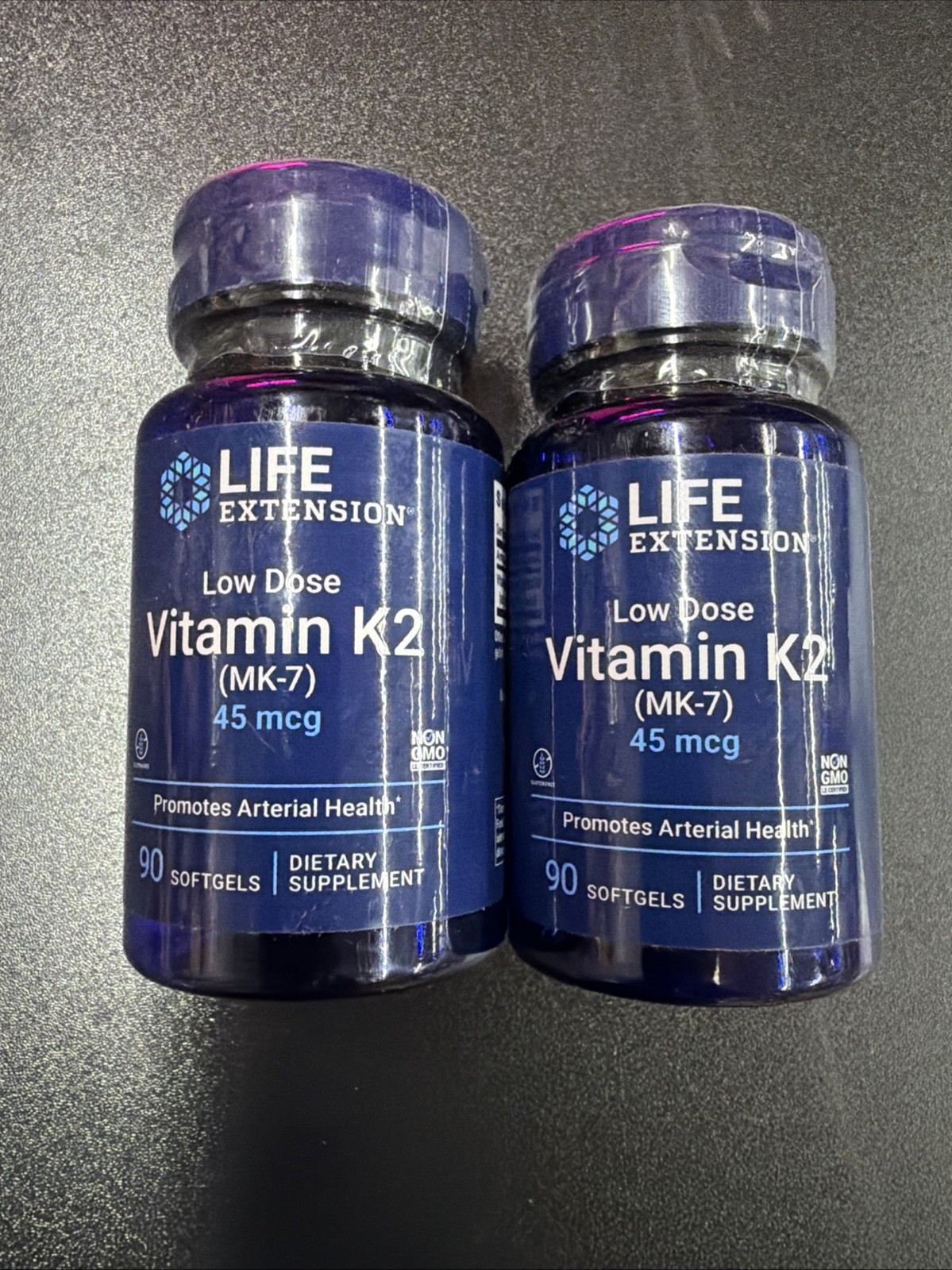 2X Life Extension Low Dose Vitamin K2 (MK-7) 45 mcg 90 Softgels -Arterial Health 2X Life Extension Low Dose Vitamin K2 (MK-7) 45 mcg 90 Softgels -Arterial Health