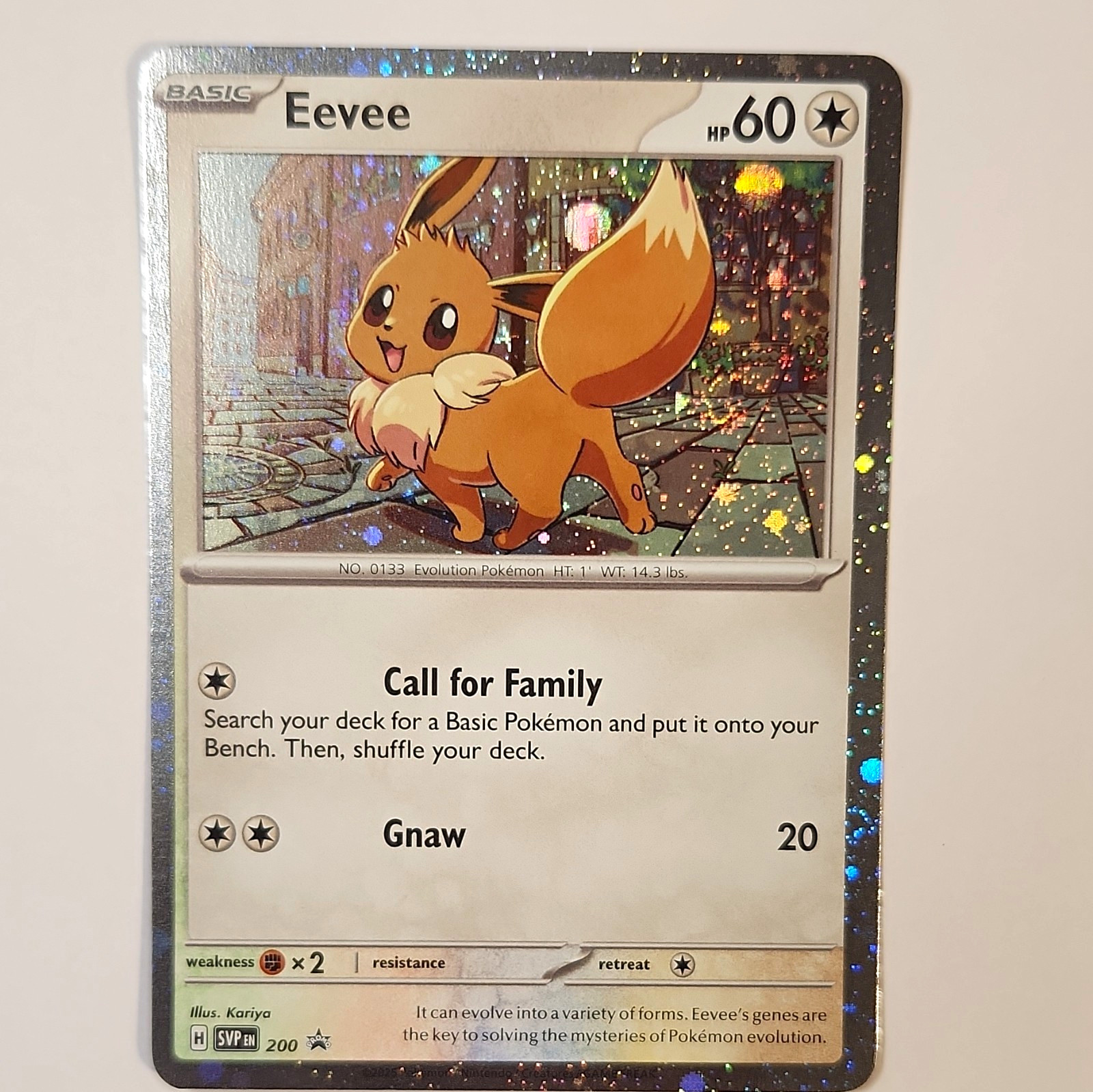 Pokémon TCG Eevee SVP200 Cosmos Holo Sv: Scarlet & Violet Promo Card English
