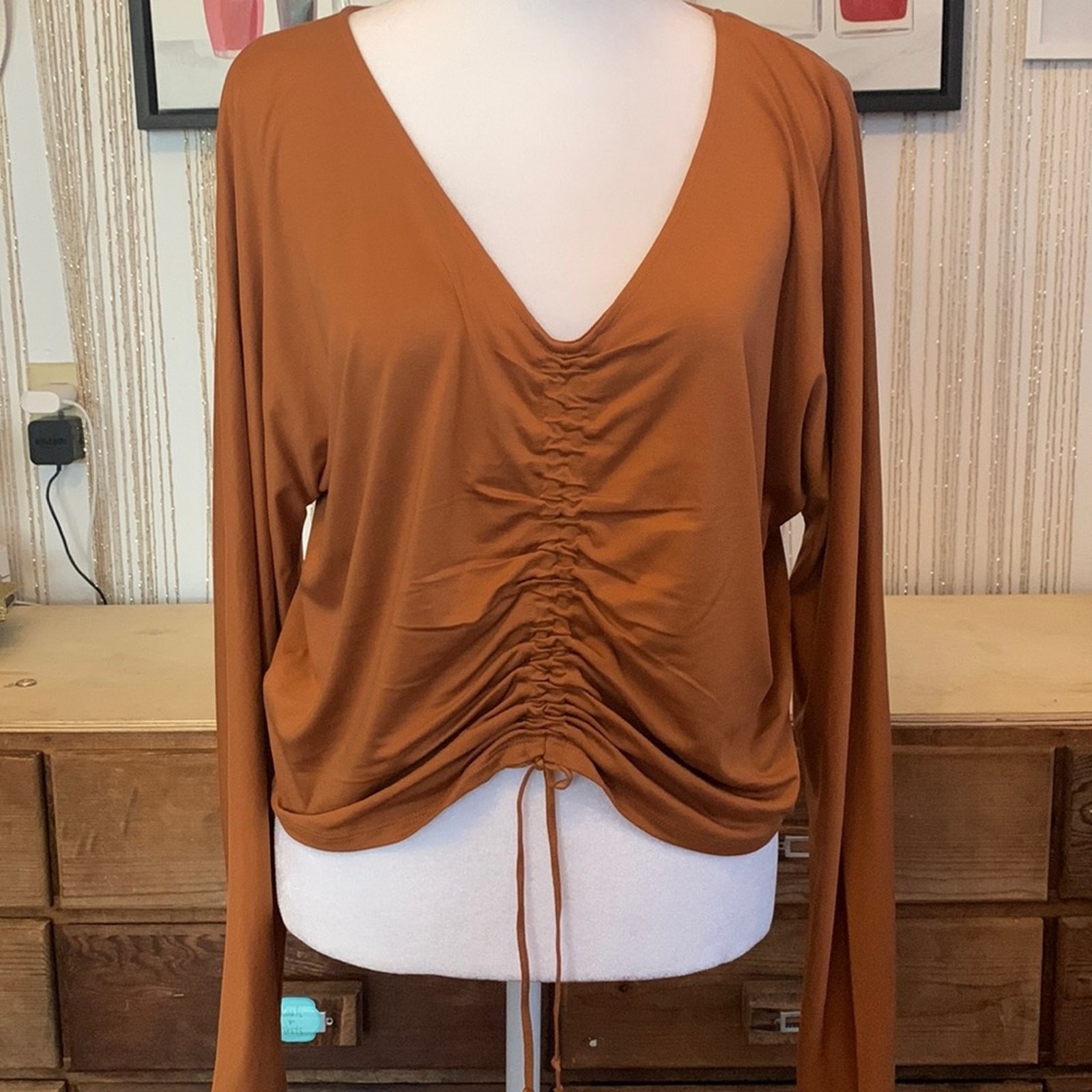 Joy lab long sleeve top with adjustable front Joy lab long sleeve top with adjustable front