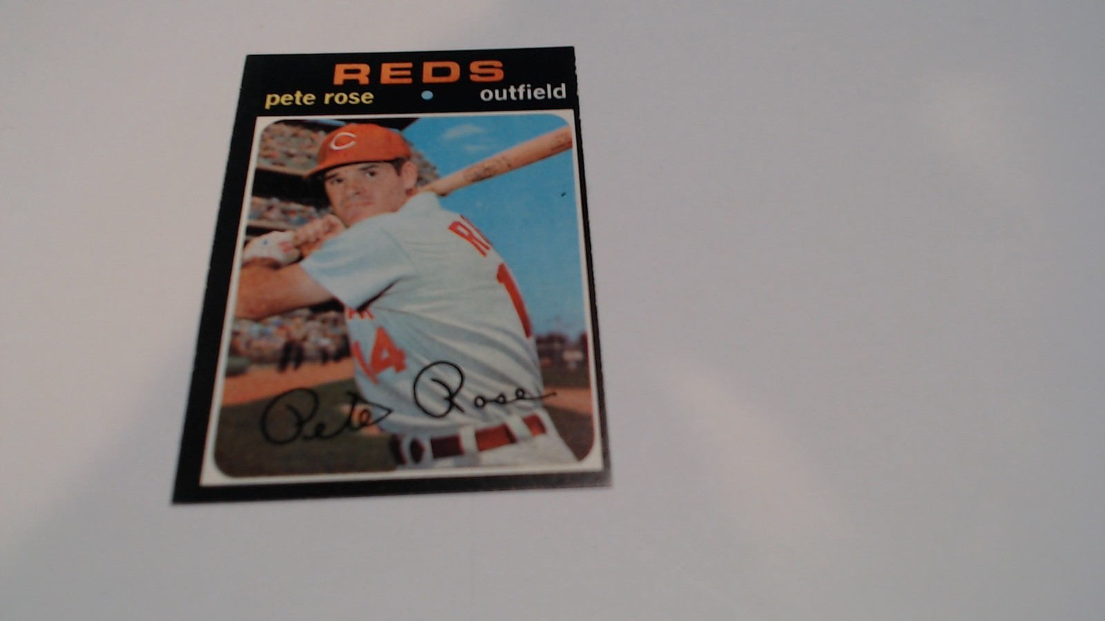 Topps 1971 Pete Rose Cincinnati Reds Baseball Card Very Nice NO CREASES
