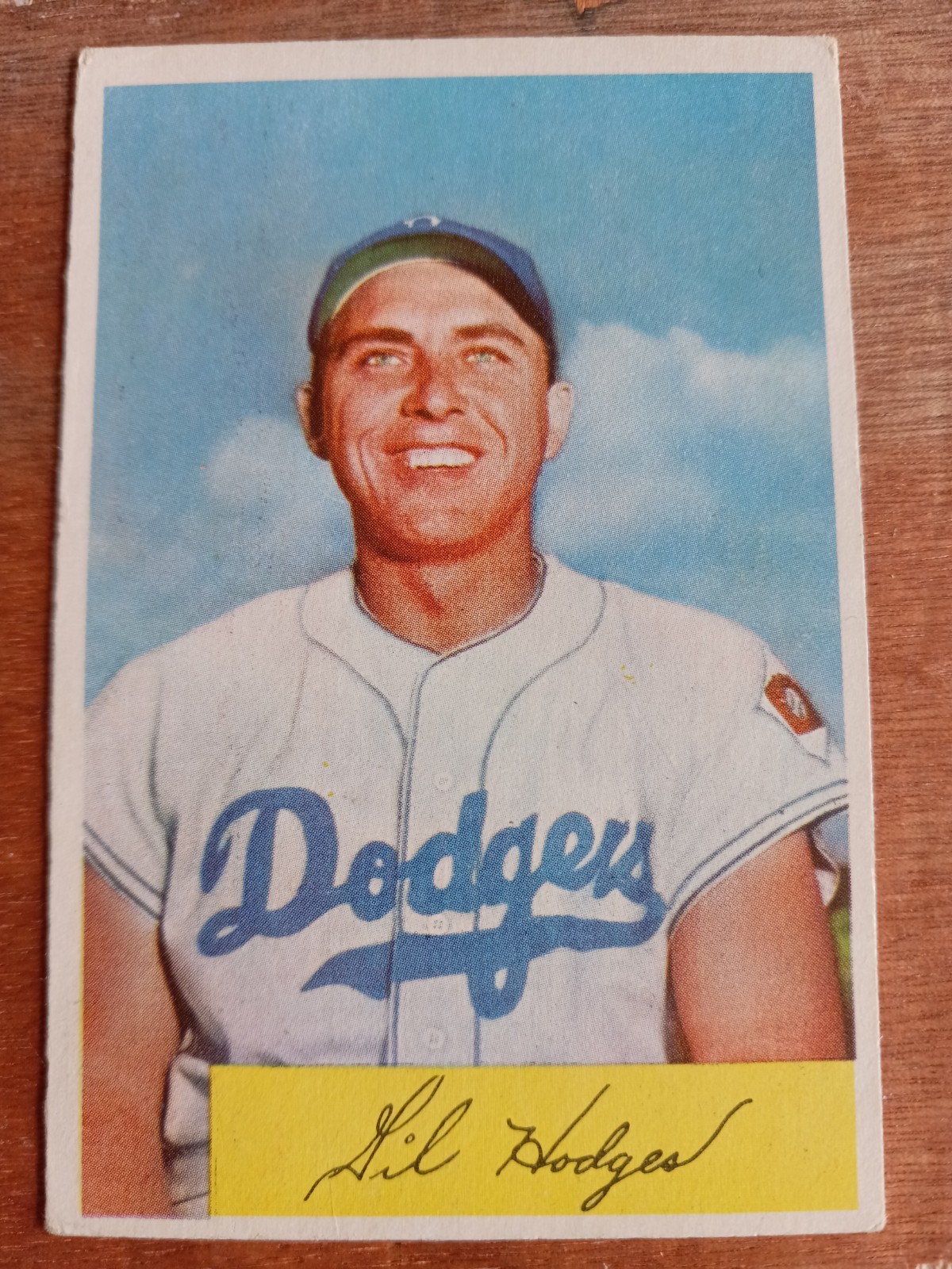 1954 Bowman #138 Gil Hodges Brooklyn Dodgers VG/EX Card READ DESCRIPTION 1954 Bowman #138 Gil Hodges Brooklyn Dodgers VG/EX Card READ DESCRIPTION