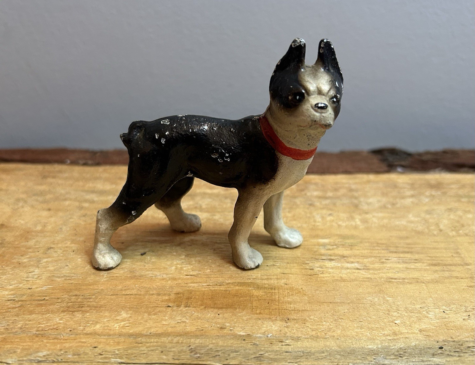 Hubley Cast Iron Boston Terrier Dog Paperweight Hubley Cast Iron Boston Terrier Dog Paperweight