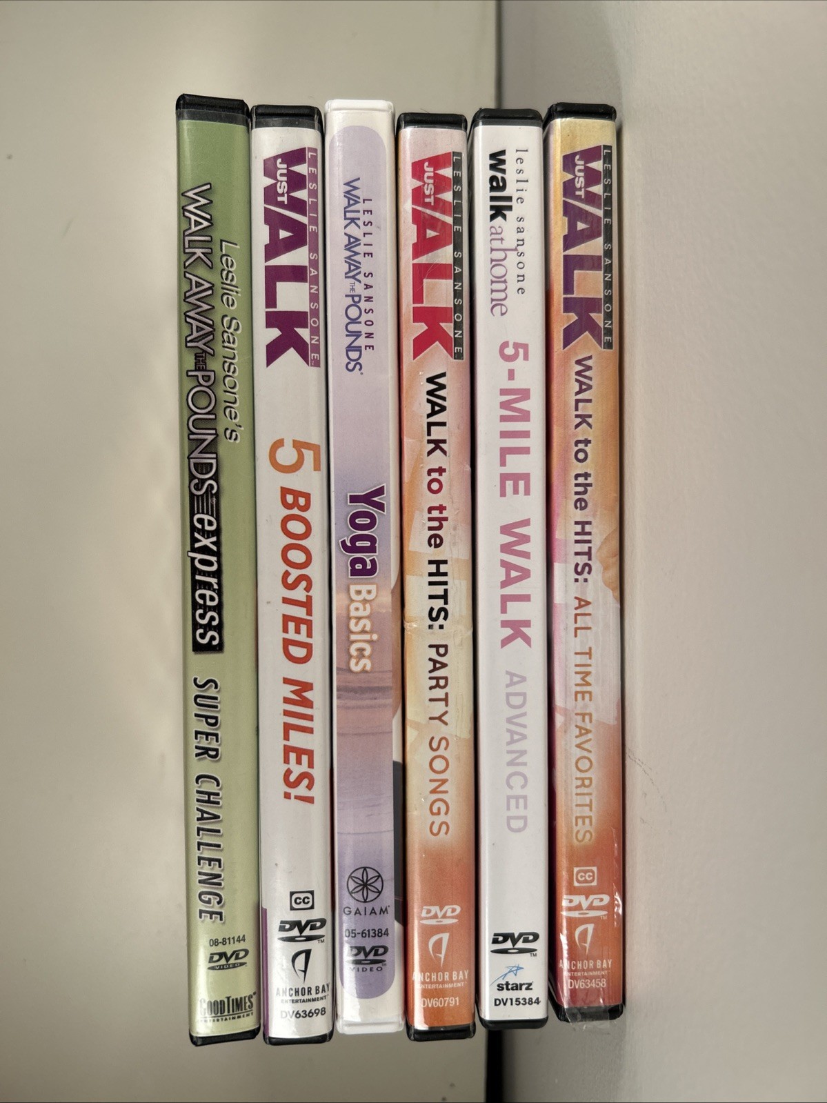 Leslie Sansone Walk at Home Just Walk Exercise Fitness DVD Lot of 6 Walking Yoga