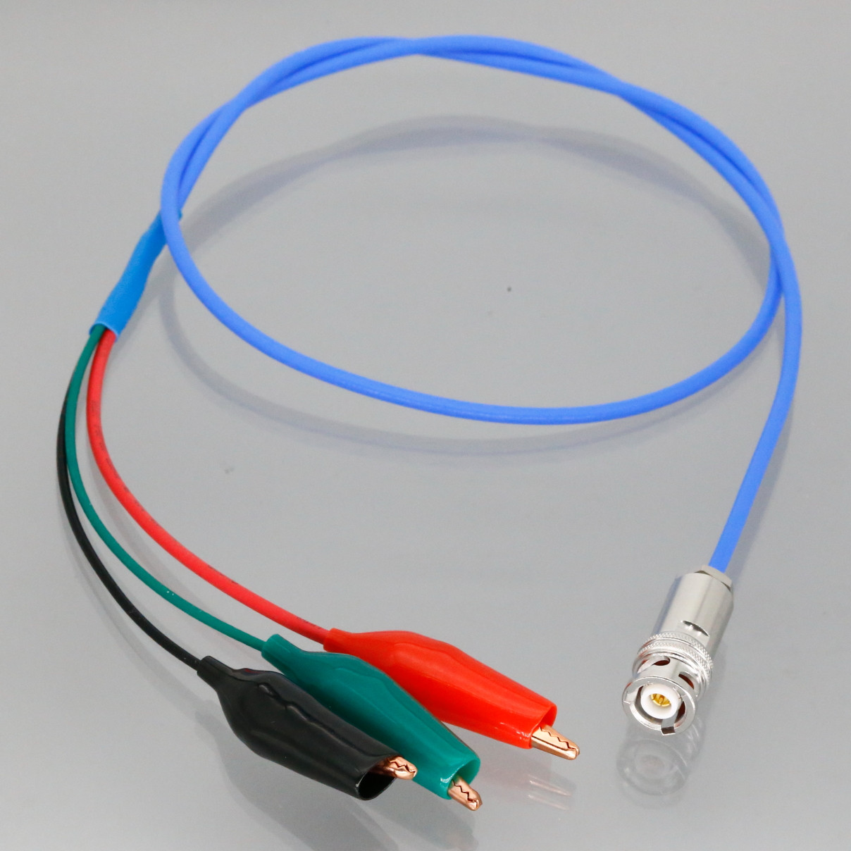 7078-TRX 3-Slot Triax Male to 43mm Alligator Clip Cable ​For Keithley 237-ALG