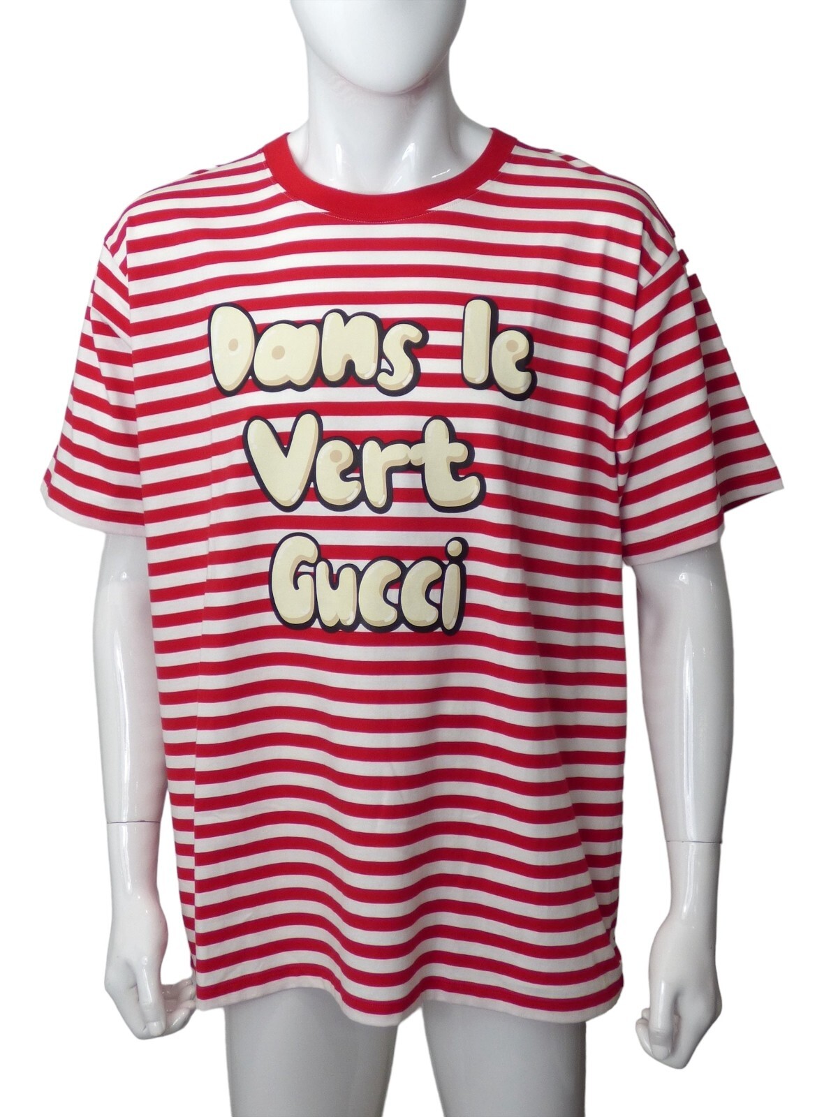 GUCCI- 2023 NWT Cotton Stripe T-Shirt, Size XL GUCCI- 2023 NWT Cotton Stripe T-Shirt, Size XL