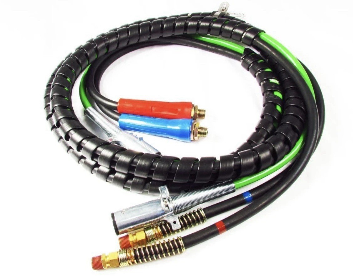 Fortpro 15Ft 3 in 1 ABS and Air Hoses Assembly Wrap | 7 Way Electrical ABS Trail