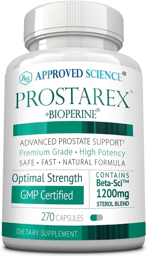 Approved Science PROSTAREX Natural Prostate Support 270 Capsules Large Bottle