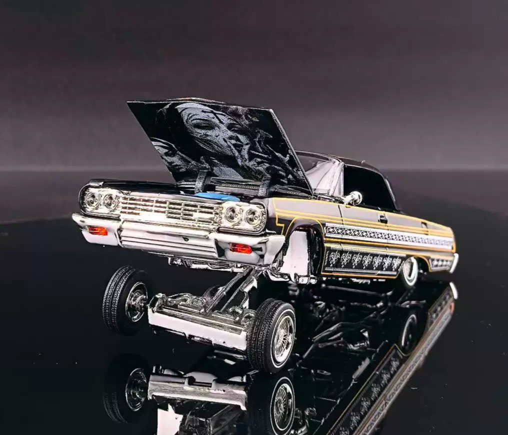 FW Fine Works 1/64 Impala Lowrider Bounce Diecast Car Model