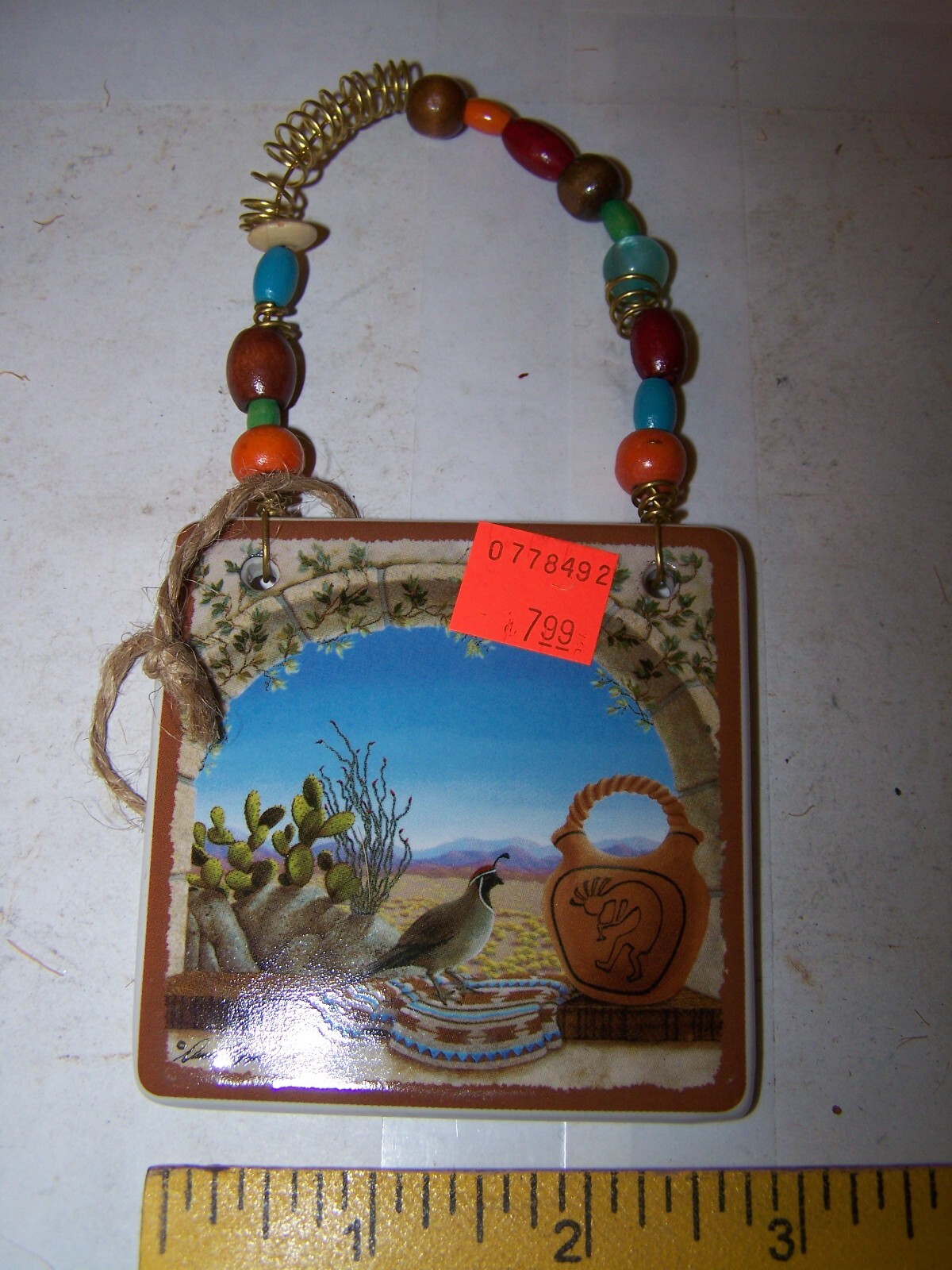 Small Dina Farris Appel Tile Wall Hanging, 3\