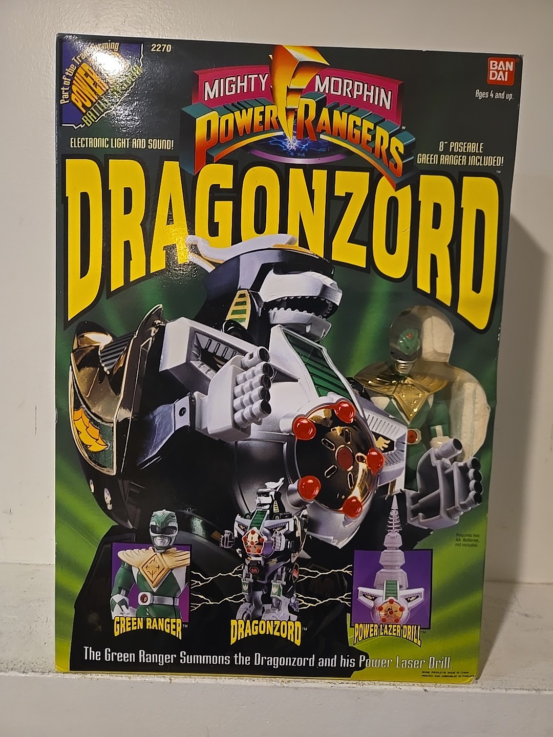 Vintage 1993 Dragonzord Green Ranger Power Rangers New 
