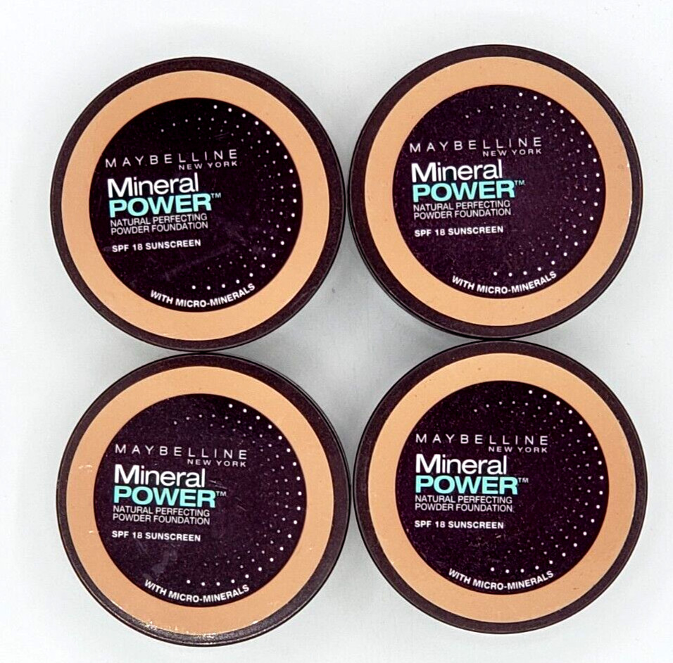 LOT OF 4 MAYBELLINE LOOSE MINERAL POWER FOUNDATION-CLASSIC IVORY LIGHT 2 (.14oz) LOT OF 4 MAYBELLINE LOOSE MINERAL POWER FOUNDATION-CLASSIC IVORY LIGHT 2 (.14oz)