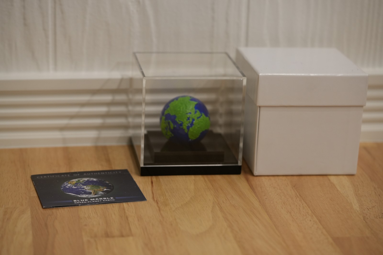 2022 Barbados $5 Blue Marble Green Planet Earth 3 oz Spherical Silver Coin