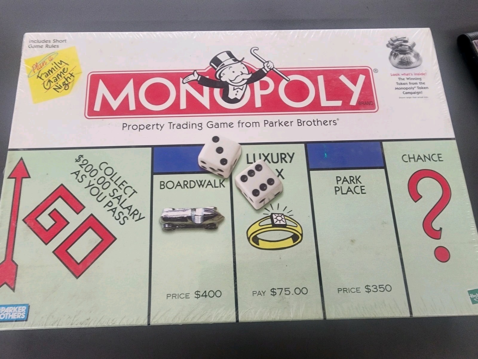 Vintage Monopoly 1999 Classic Board Game Parker Brothers Complete New Sealed Vintage Monopoly 1999 Classic Board Game Parker Brothers Complete New Sealed