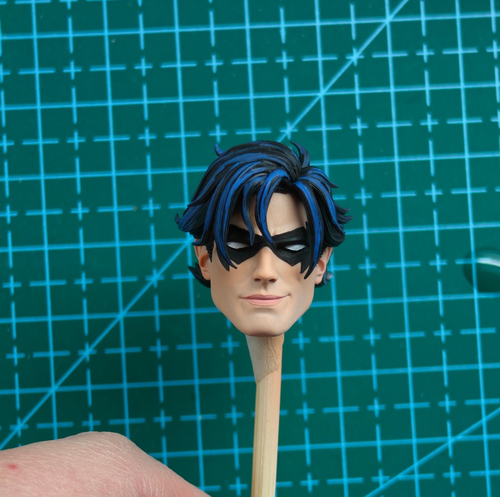 1/12 Painted ‌Smile Hero Nightwing Head Sculpt Fit 6'' Mez Action Figure