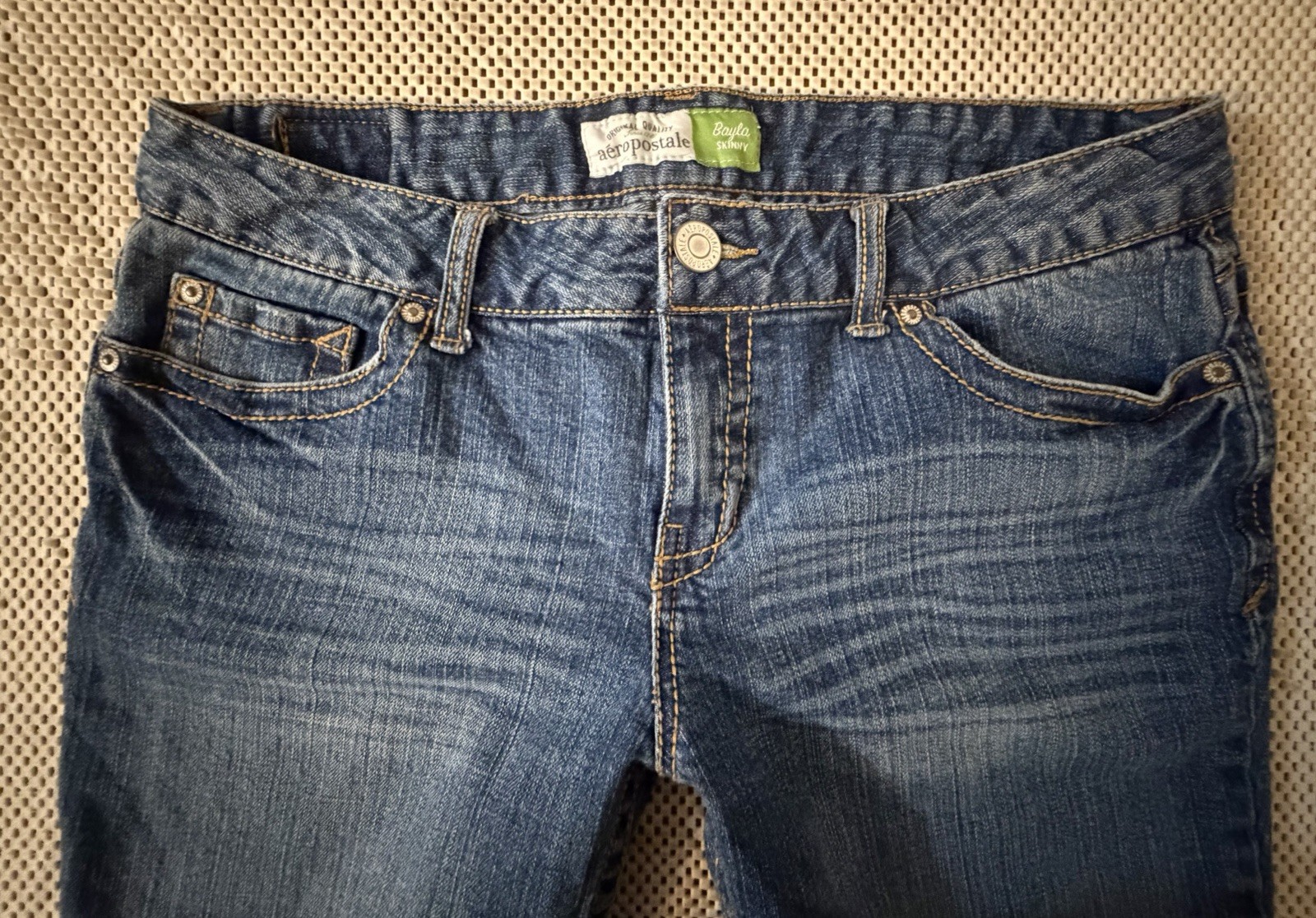 Y2K Aeropostale Jeans Bayla Skinny Jeans 13/14 Stretch Denim Low Rise Straight