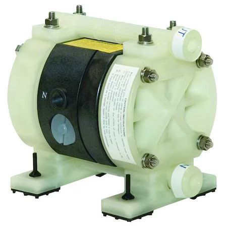 Dayton 6Py37 Double Diaphragm Pump, Polypropylene, Air Operated, Ptfe, 3.25 Gpm Dayton 6Py37 Double Diaphragm Pump, Polypropylene, Air Operated, Ptfe, 3.25 Gpm