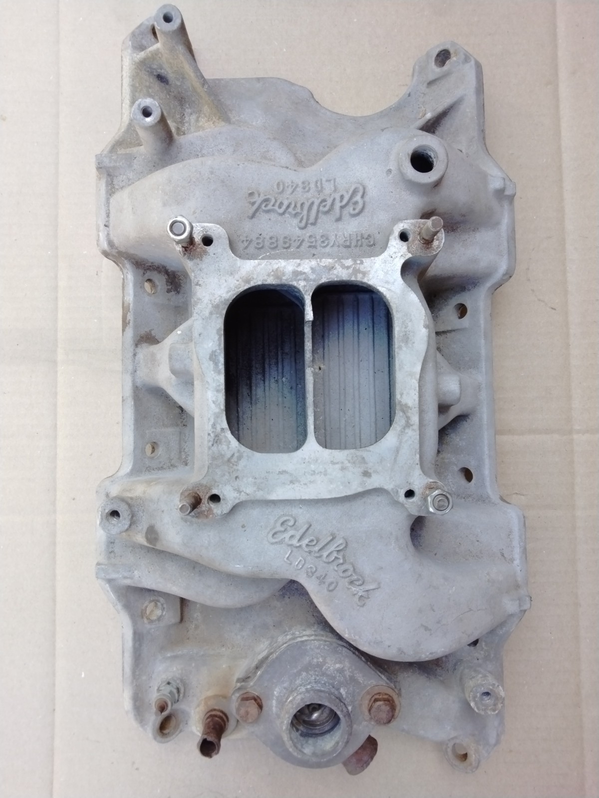 MOPAR EDELBROCK LD340 ALUM. INTAKE CUDA,CHALLENGER DART,DUSTER MOPAR EDELBROCK LD340 ALUM. INTAKE CUDA,CHALLENGER DART,DUSTER