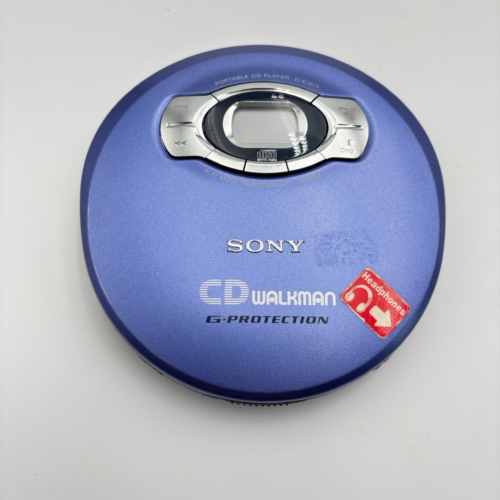 Sony D-EJ611 Portable Walkman CD Player with G-Protection Indigo Tested Working Sony D-EJ611 Portable Walkman CD Player with G-Protection Indigo Tested Working