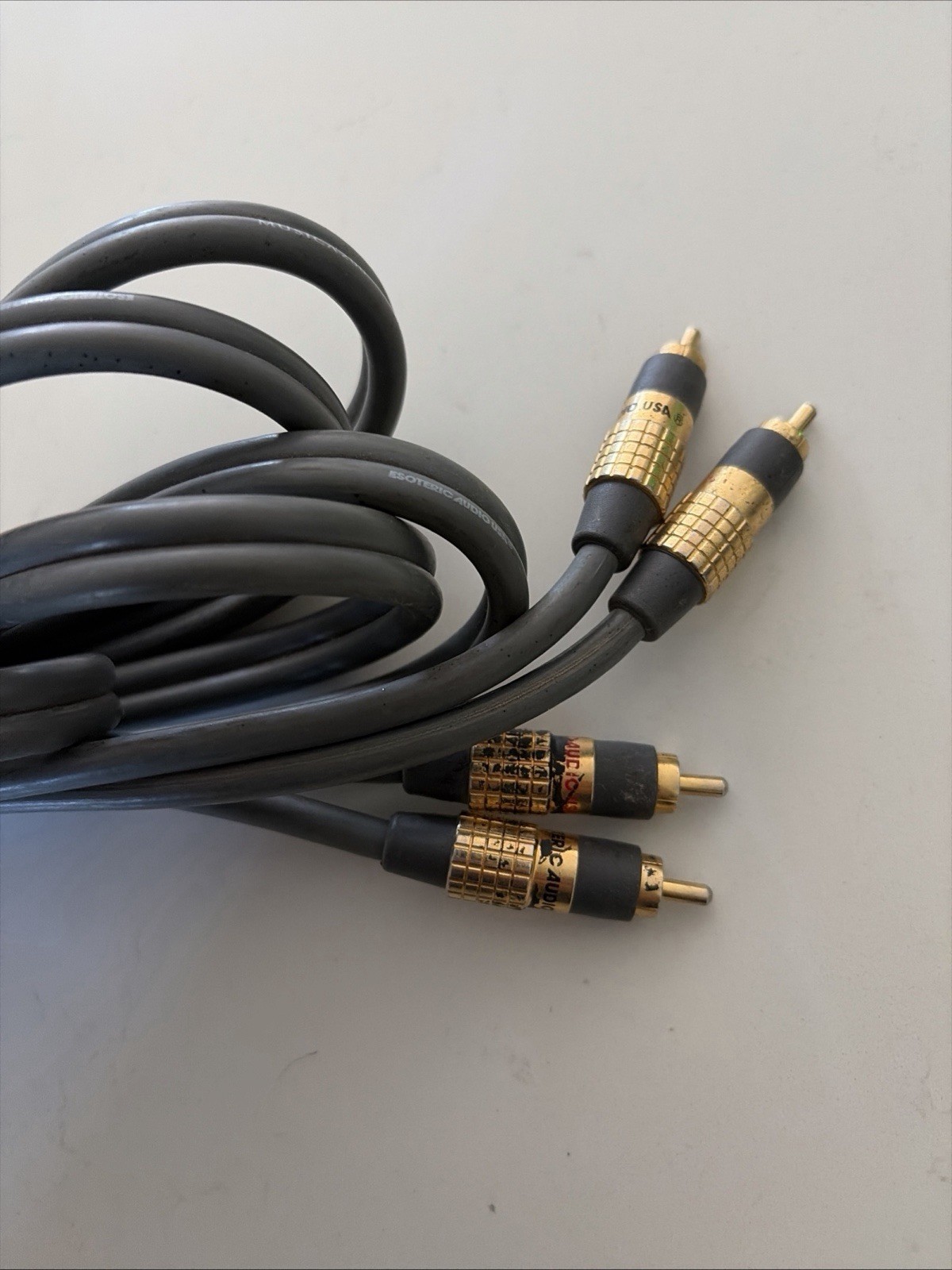 16’ PAIR ESOTERIC AUDIO MUSICA 200 RCA INTERCONNECT AUDIO PATCH CABLE