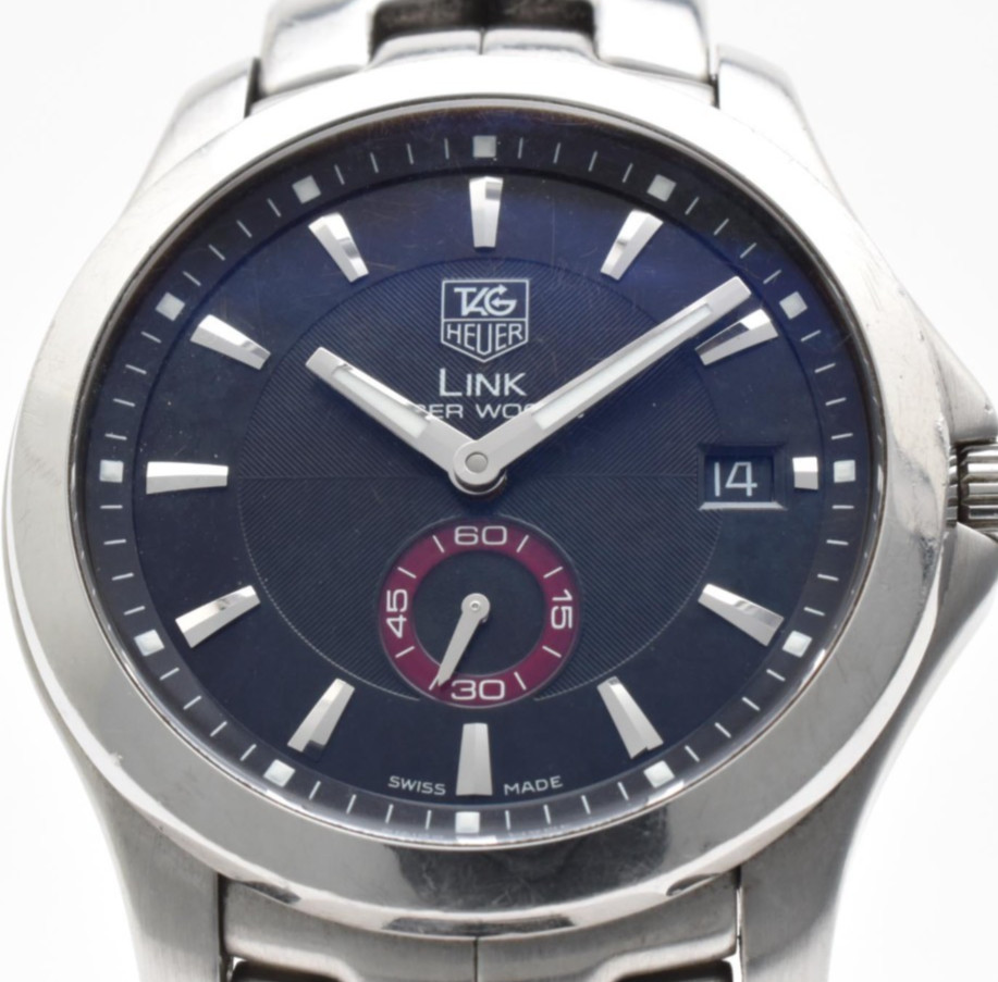 【EXC+5】TAG HEUER Link Tiger Woods WJ2110 Small seconds Automatic Men\'s Watch