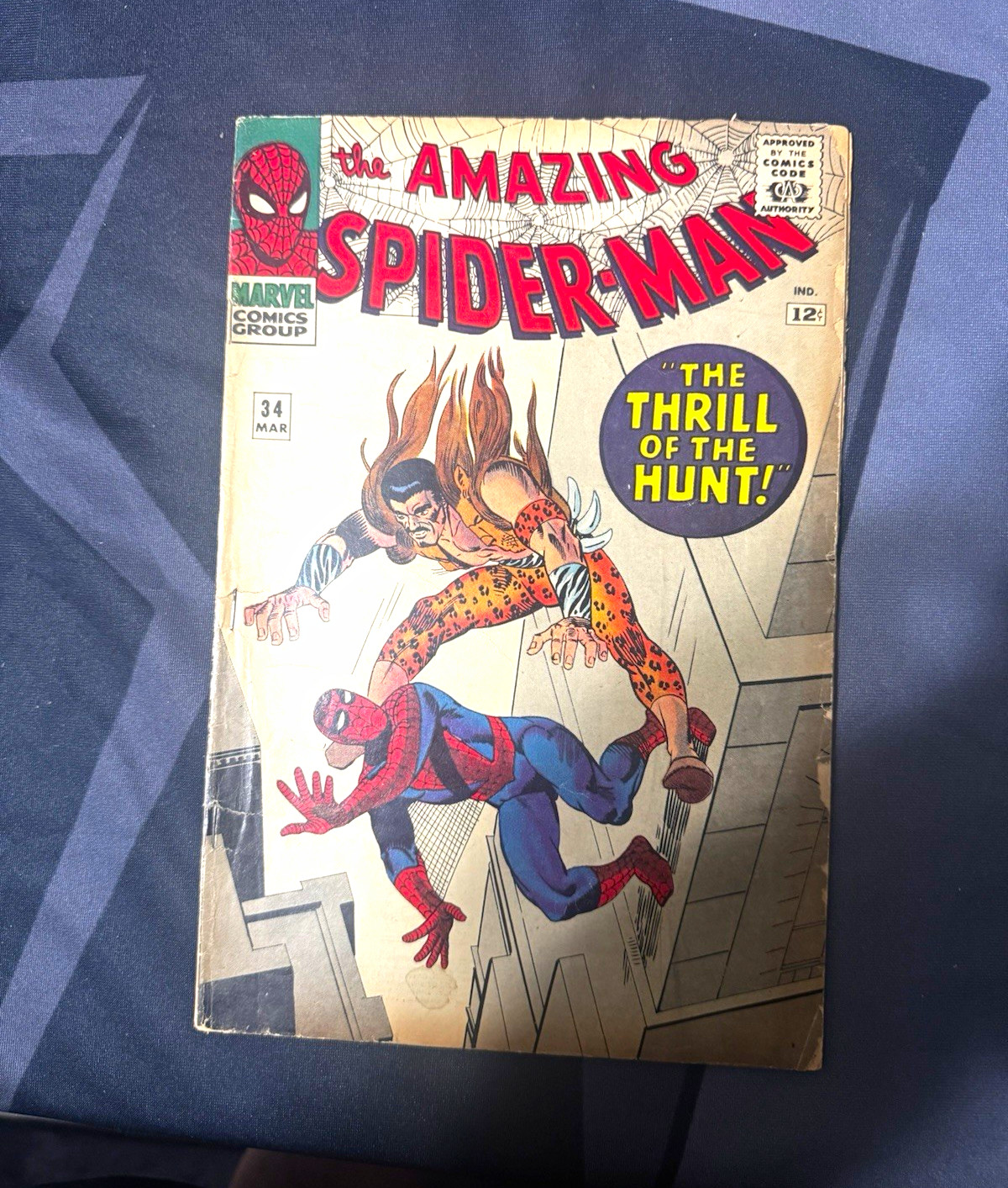 Marvel Comics The Amazing Spider-Man #34 Silver Age Stan Lee Ditko Kraven