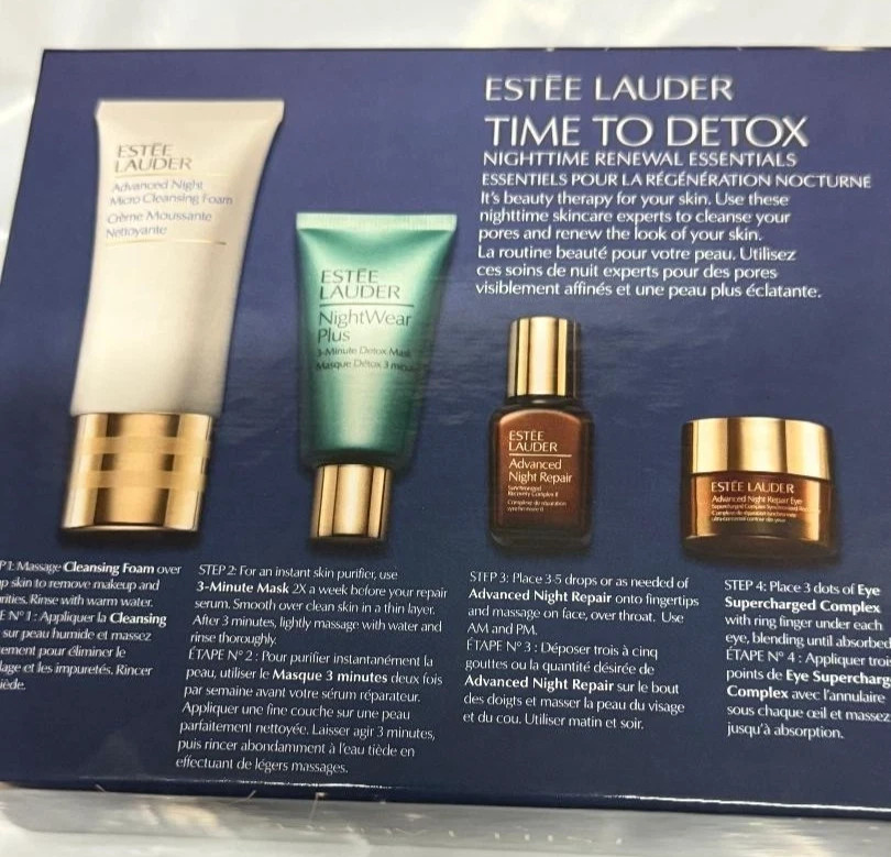 Estee Lauder time to detox 4pcs Set