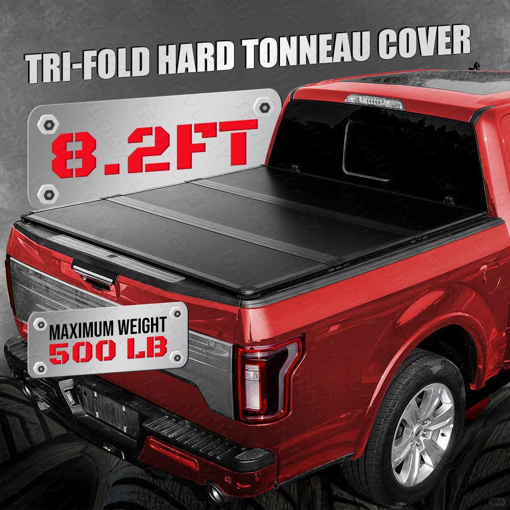 8.2FT Hard Fold Truck Bed Tonneau Cover for 1999-2026 Ford F250 F350 F-250 F-350