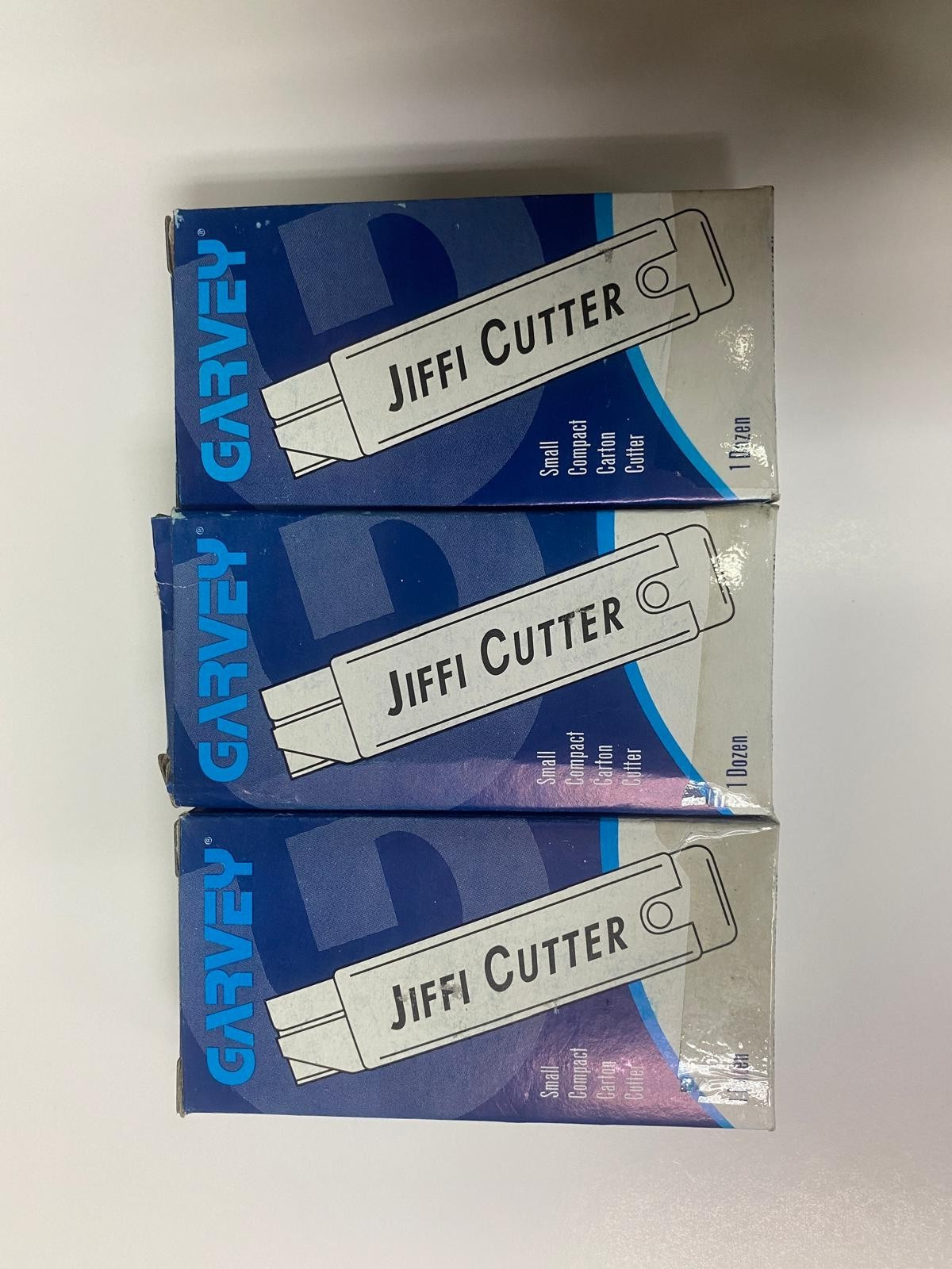 one dz New Genuine Garvey Jiffi carton Cutter one boxes (priority shipping) one dz New Genuine Garvey Jiffi carton Cutter one boxes (priority shipping)