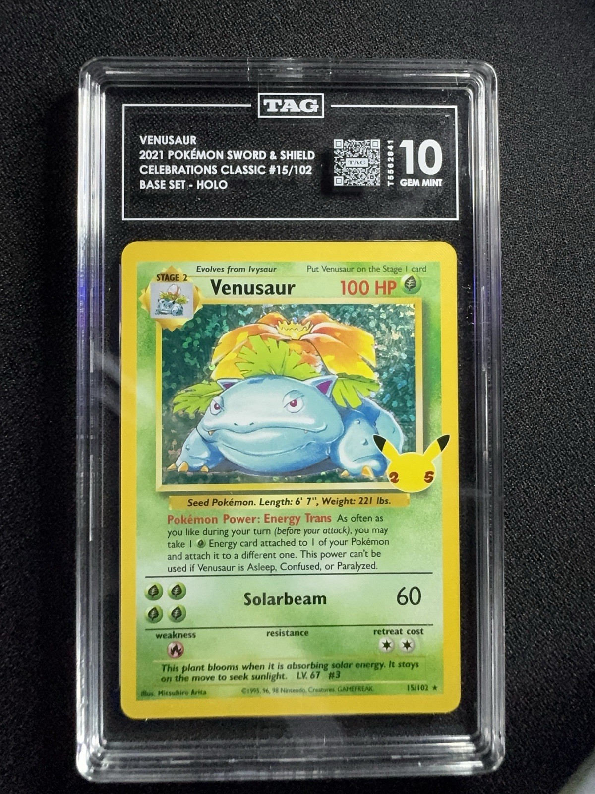 2021 Pokémon Celebrations Classic Collection Venusaur TAG 10