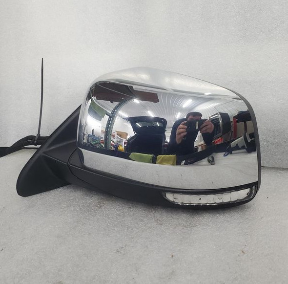 2014-2022 Jeep Grand Cherokee Left Driver Side View Door Mirror Power Chrome