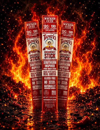 Tapatio Hot Spicy Meat Snack Sticks - THREE (3) - BIG 1.5 oz. Sticks Tapatio Hot Spicy Meat Snack Sticks - THREE (3) - BIG 1.5 oz. Sticks