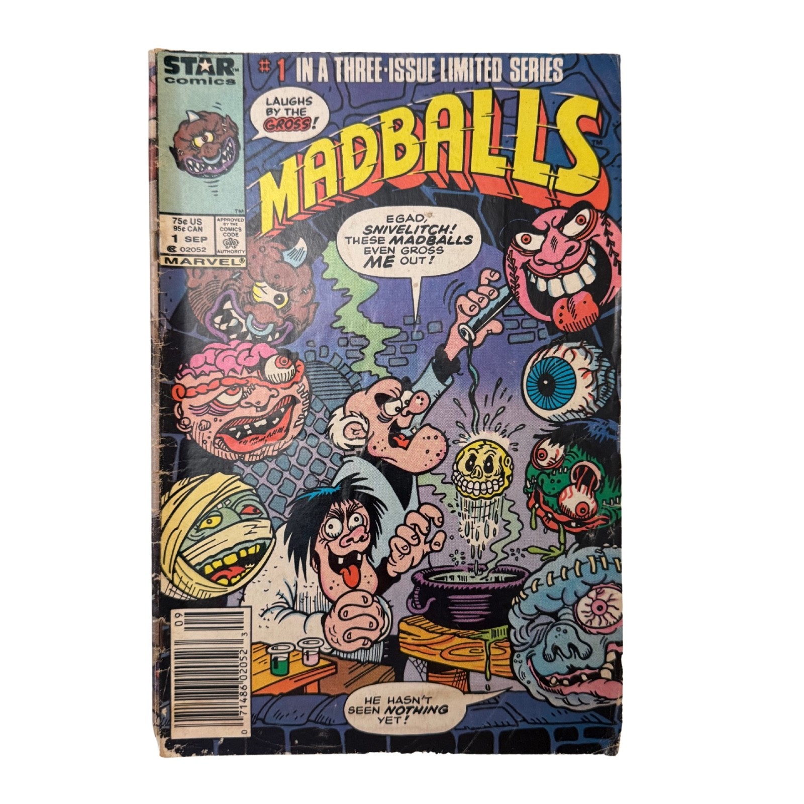 Madballs #1 (1986) Marvel Star Comics Newsstand – 1st Issue Gross-Out Humor