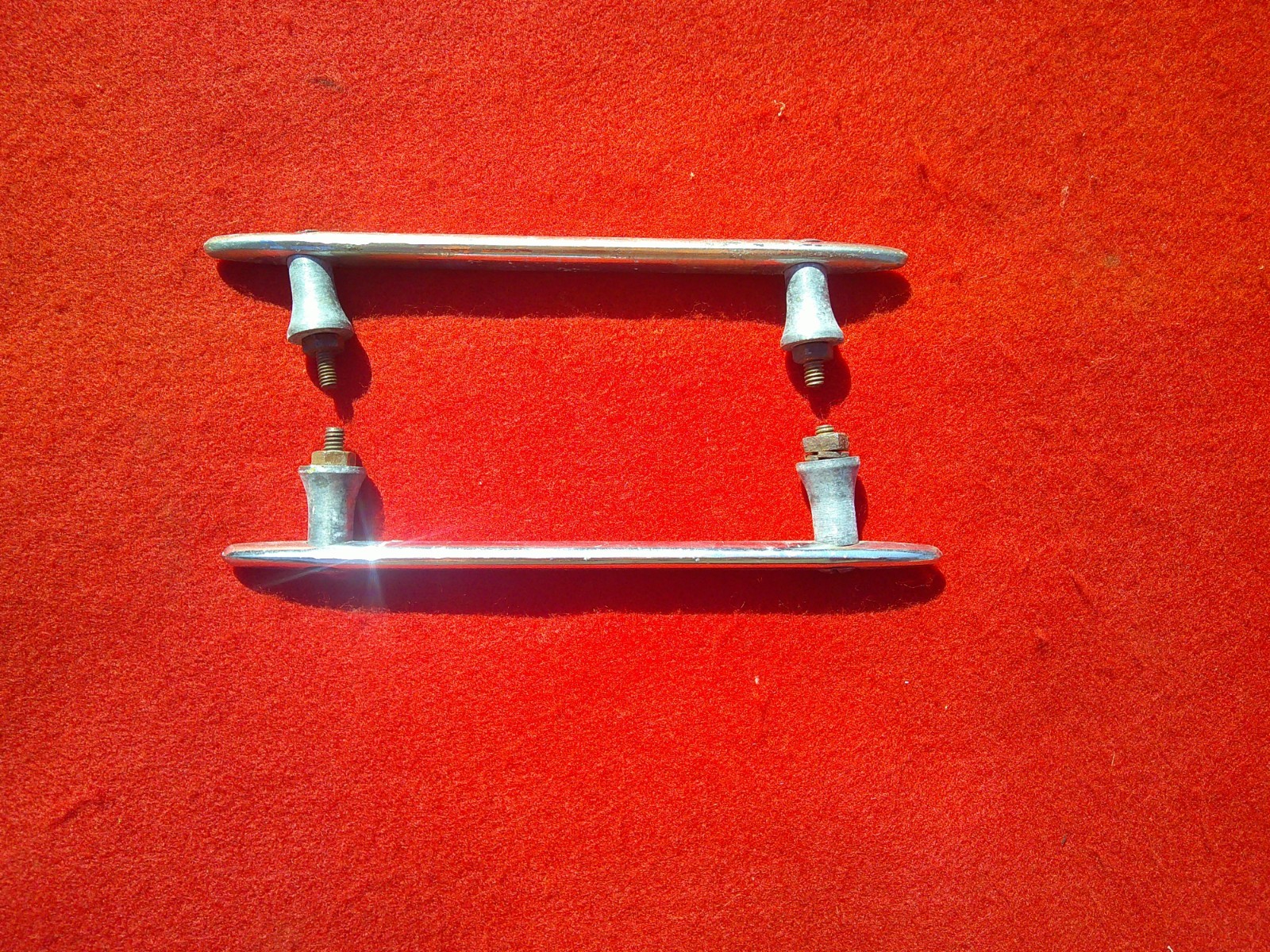 ORIGINAL 1932 Ford ROADSTER COUPE Stainless Steel Rumble Seat GRAB HANDLES DEUCE