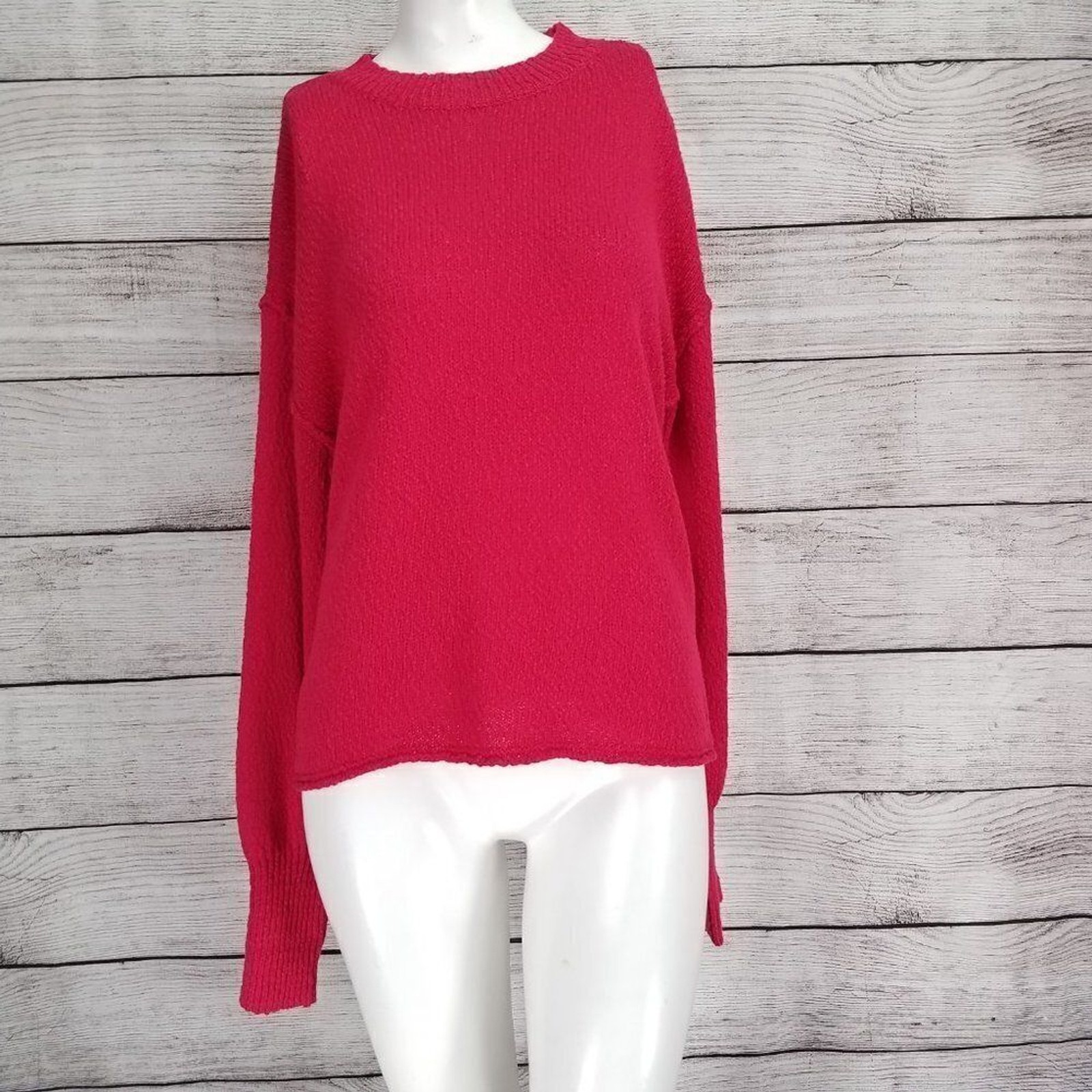 Abound NWT Nordstrom Pullover Sweater Crew Neck Red Potion Casual Knit Preppy M