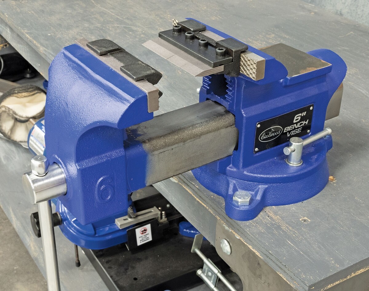Eastwood 4in Vise Mount Press Metal Brake Bend Sheet Heavy Duty Bench Iron Clamp