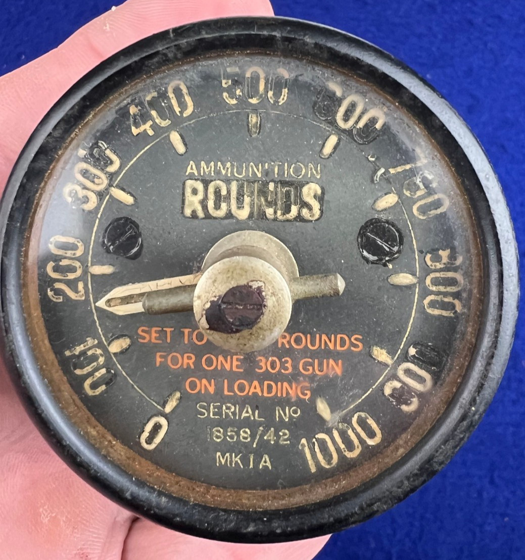 1942 RAF Ammunition Counter .303 Royal Air Force Mk1A British