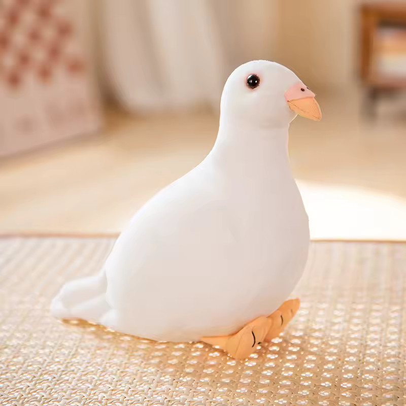 White Dove Cute Simulation Plush Bird Toy Soft Stuffed Animal Gift Decor White Dove Cute Simulation Plush Bird Toy Soft Stuffed Animal Gift Decor