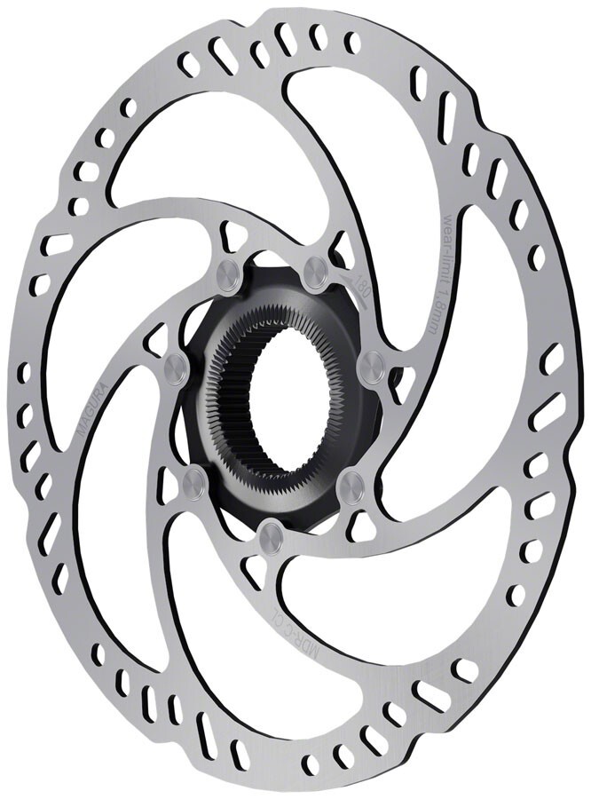 Magura MDR-C CL Disc Brake Rotor 180mm Center Lock w/Lock Ring for Thru Axle