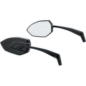 KURYAKYN 1963 Black Phantom Mirrors for Harley