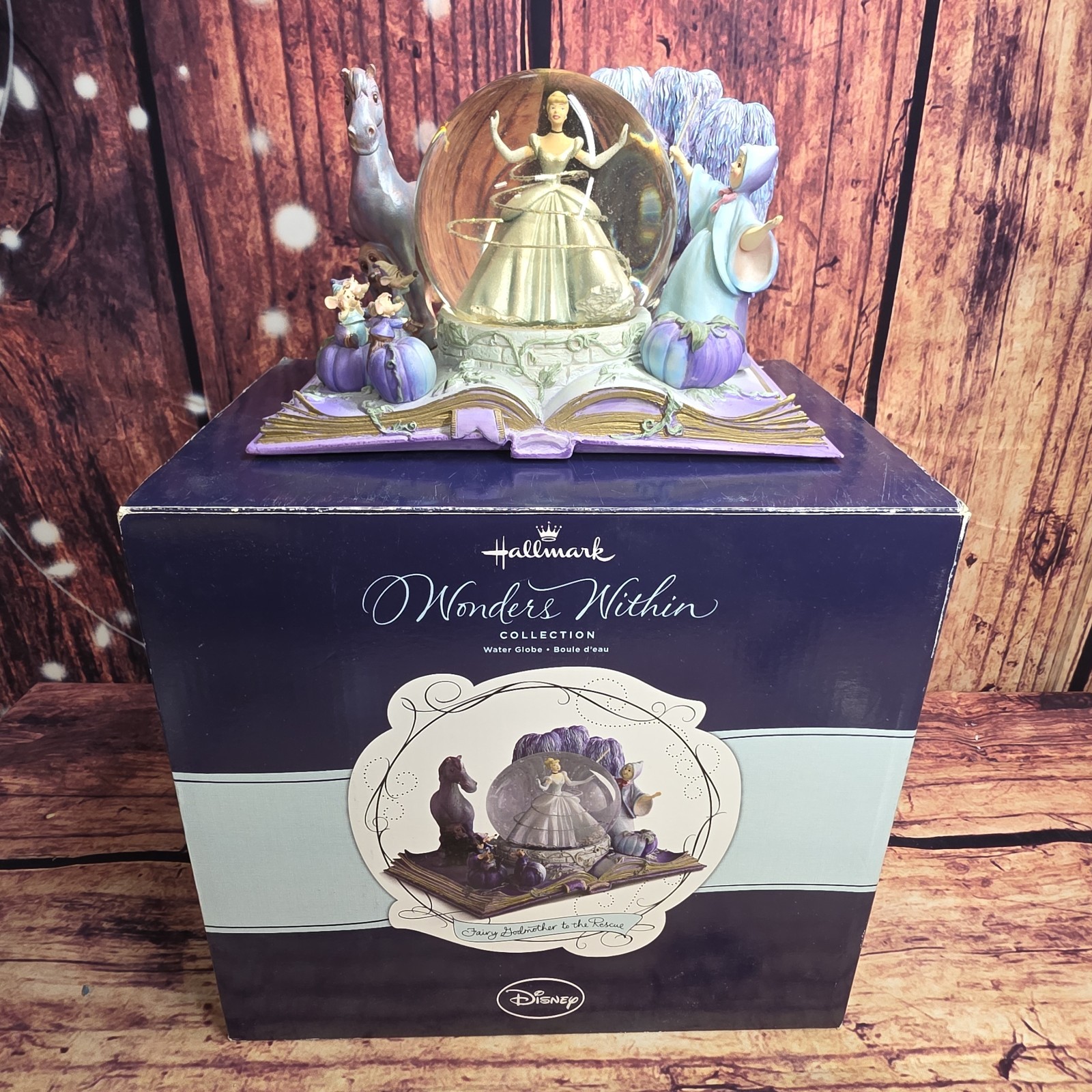 Hallmark Disney’s Wonders Within Fairy Godmother to the Rescue Snow Globe 2012 