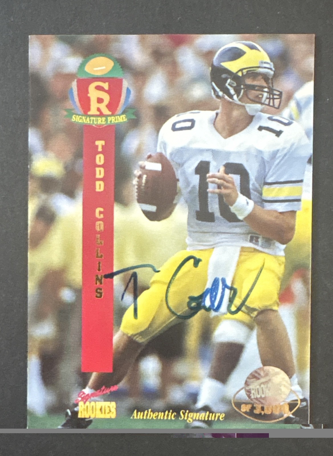 1995 Signature Rookies Prime - Todd Collins #10 Autographs /3000 (AU) 1995 Signature Rookies Prime - Todd Collins #10 Autographs /3000 (AU)