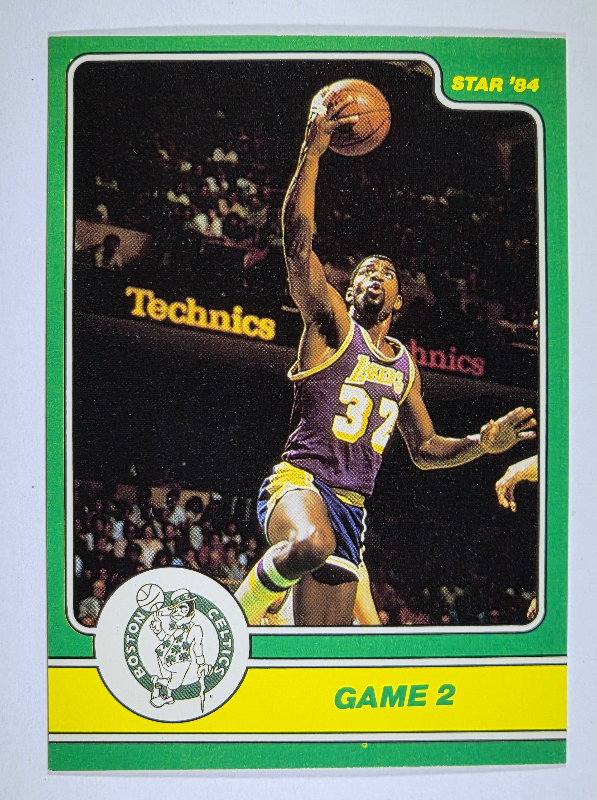 1984 Star Celtics Champs #5 Game 2 Magic Johnson EX to EXMT 1984 Star Celtics Champs #5 Game 2 Magic Johnson EX to EXMT
