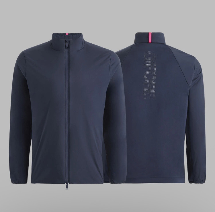 G/Fore Men\'s Maverick Hybrid Jacket L Full Zip Up Twilight Blue Performance Golf