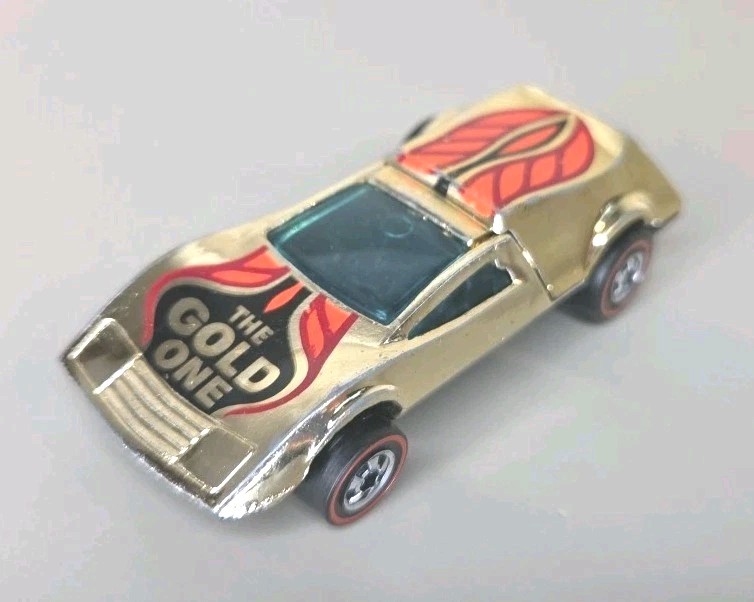 Vtg Hot Wheels 1977 Redline Buzz Off The Gold One Hong Kong Spectraflame 