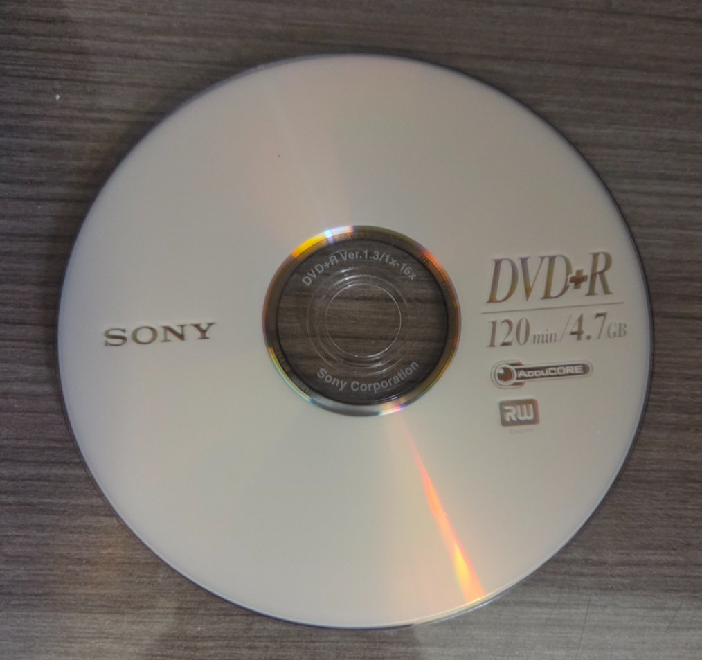1x Sony DVD + R Single Blank Disc Recordable, 120 min 4.7 GB,  New