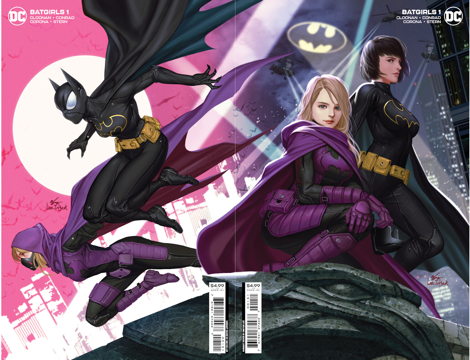 BATGIRLS #1 (INHYUK LEE CONNECTING VARIANT SET) COMIC BOOKS ~ DC Comics NM/M