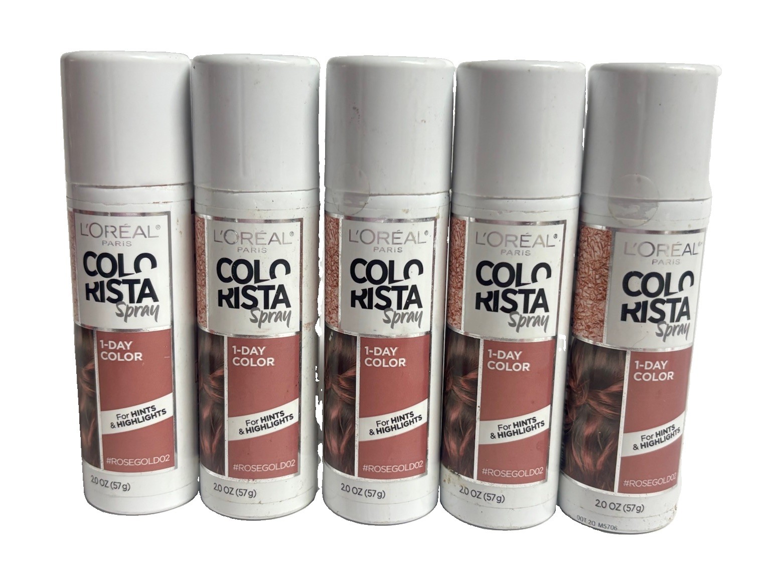 5x L'oreal Paris Colo Rista One Day Hair Color Highlights Rose Gold 02 Loreal