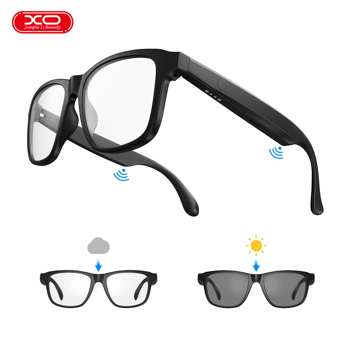 🥇Smart Glasses Photochromic Lenses Bluetooth Call Glasses Audio Eyewear Headset 🥇Smart Glasses Photochromic Lenses Bluetooth Call Glasses Audio Eyewear Headset