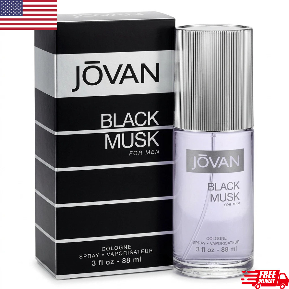 Jovan Black Musk by Jovan 3.0 oz Cologne Spray Men New in Box