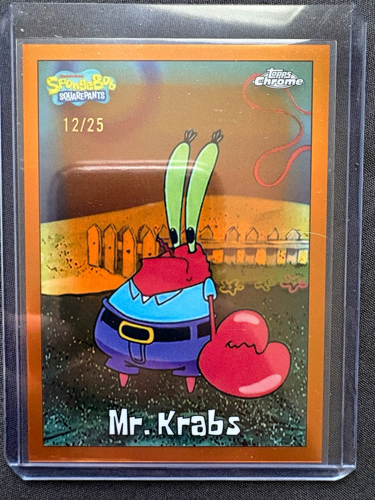 2025 Topps Chrome SpongeBob SquarePants Mr. Krabs #28 12/25